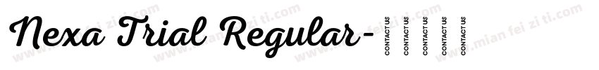 Nexa Trial Regular字体转换